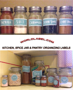 Spice Label, Removable Spice Label, Refrigerator Spice Label For