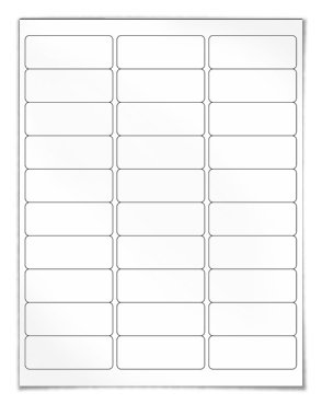 Neato Blank Full Sheet Labels - White - Vinyl Printable Sticker Paper - Glossy - Water Resistant - 10 Sheets - Online Design Label