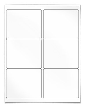 4 x 4 Square Blank Label Template - OL3027