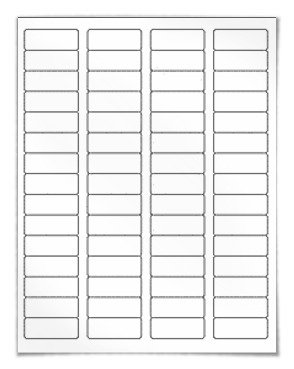 Labels cross reference chart for label sizes found in popular label