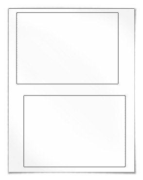 Printable Transparent Sticker Paper - 8 Point 5 x 11 Blank Custom Label