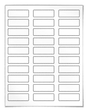 3 Mini CD Labels, 100 Sheets, 100% Recycled White